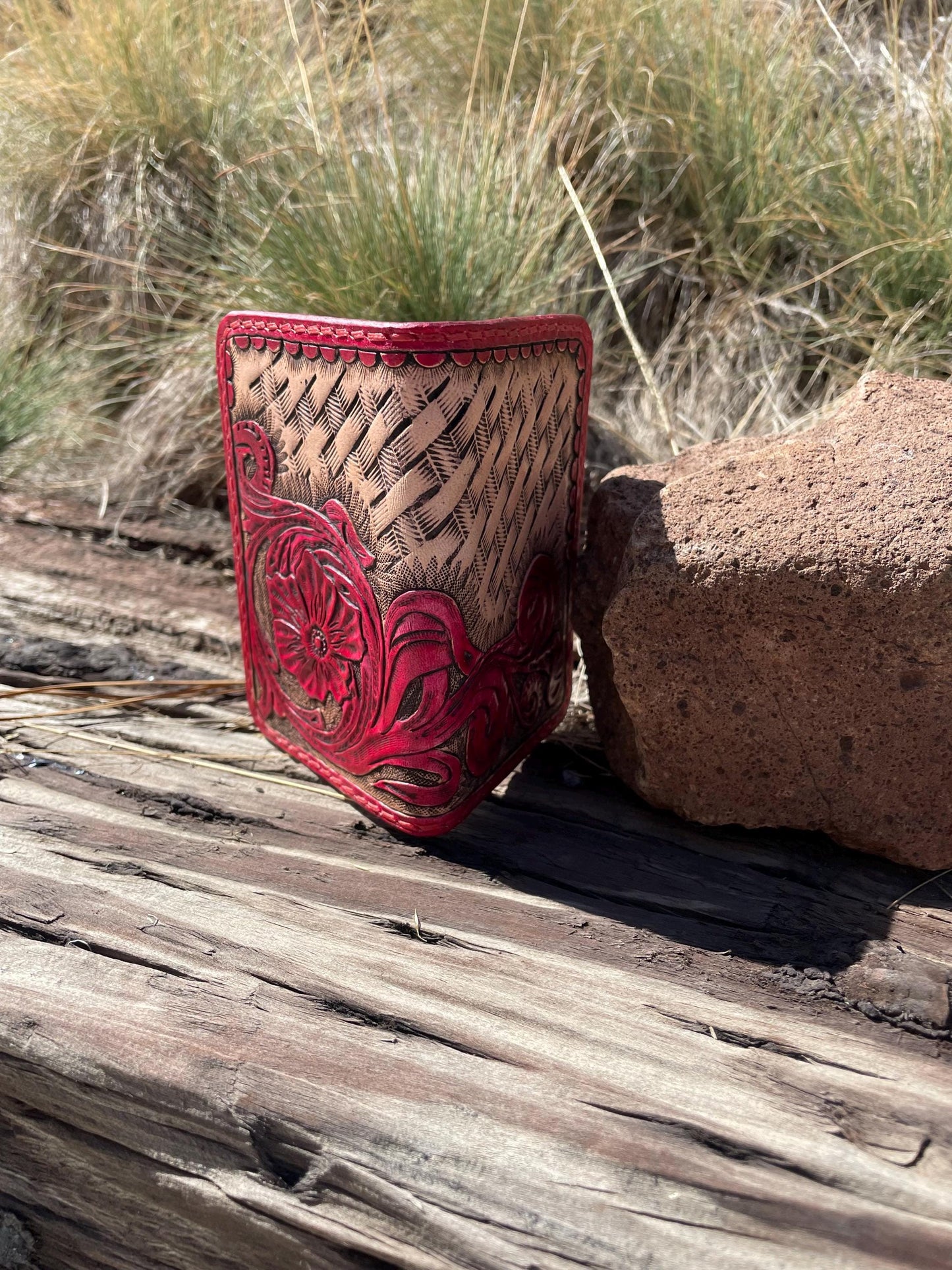 Handmade Western Bifold Card Wallet