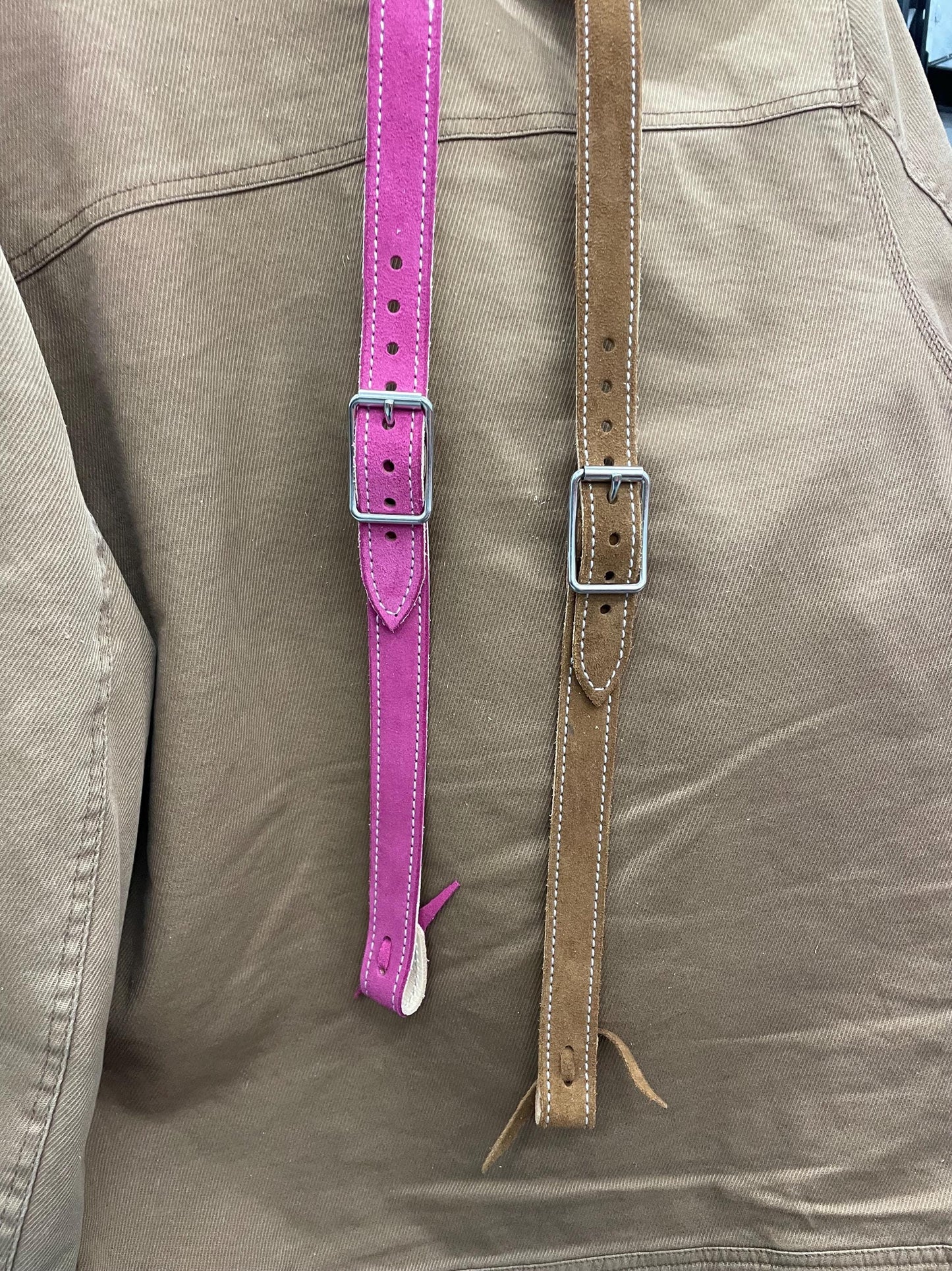 Suede head stalls handmade