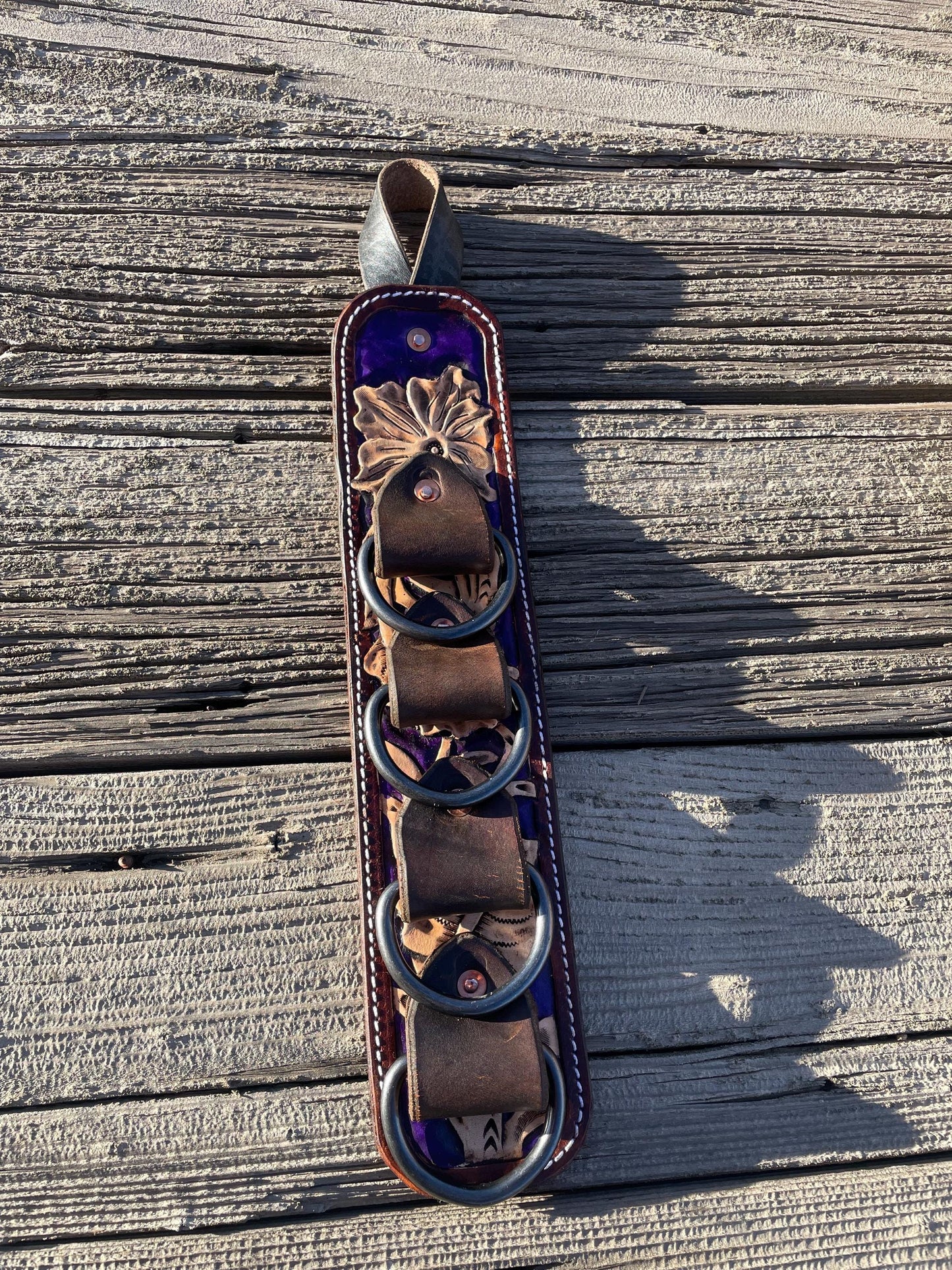 Handmade Hand Tooled Wildrag Holder