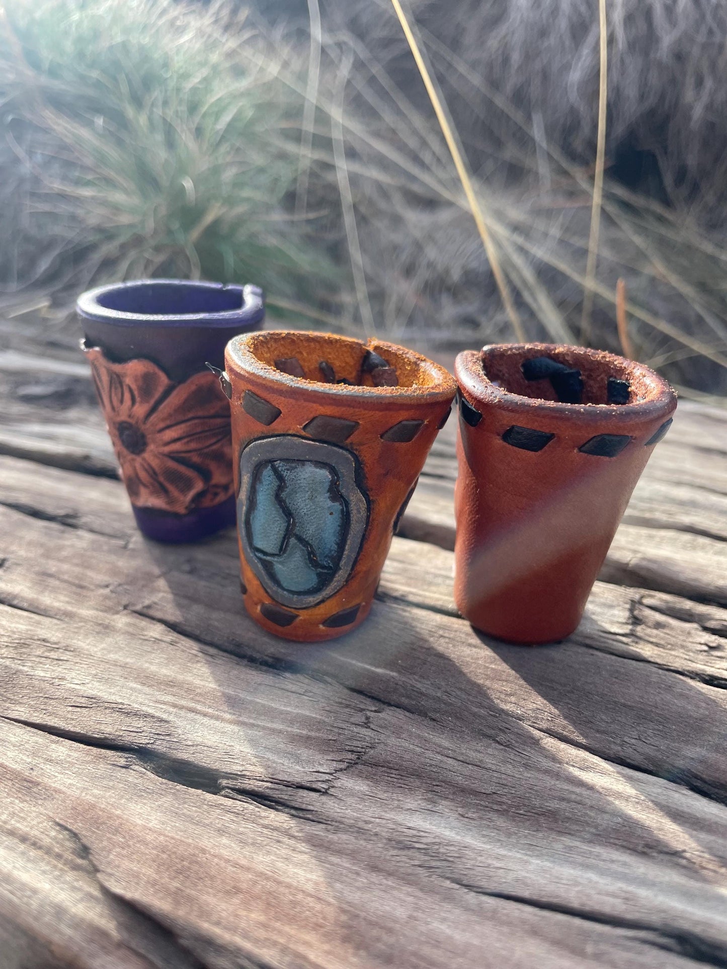 Wild rag tie, hand tooled