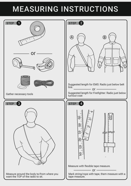 Firefighter/EMS Radio Strap