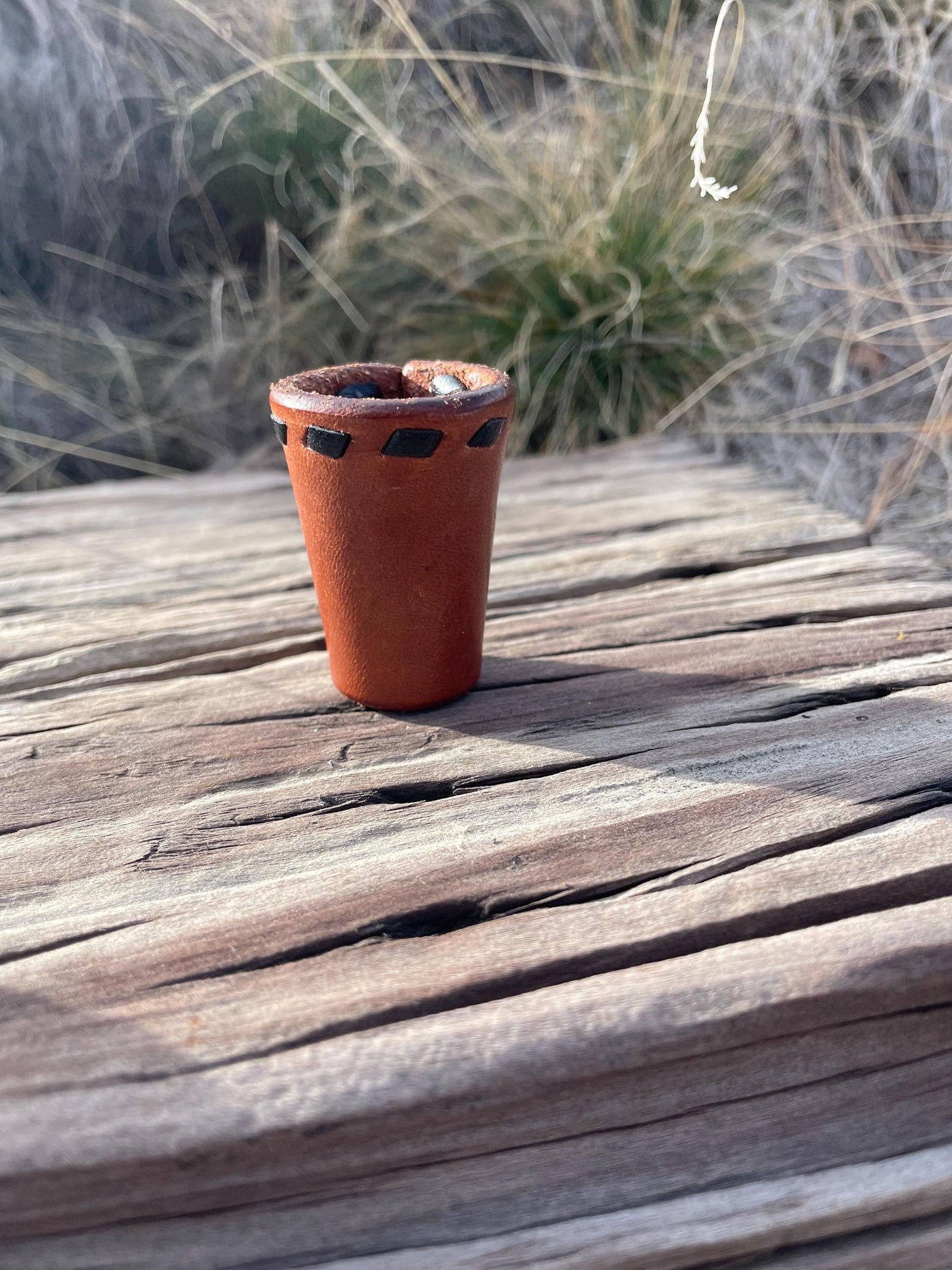 Wild rag tie, hand tooled