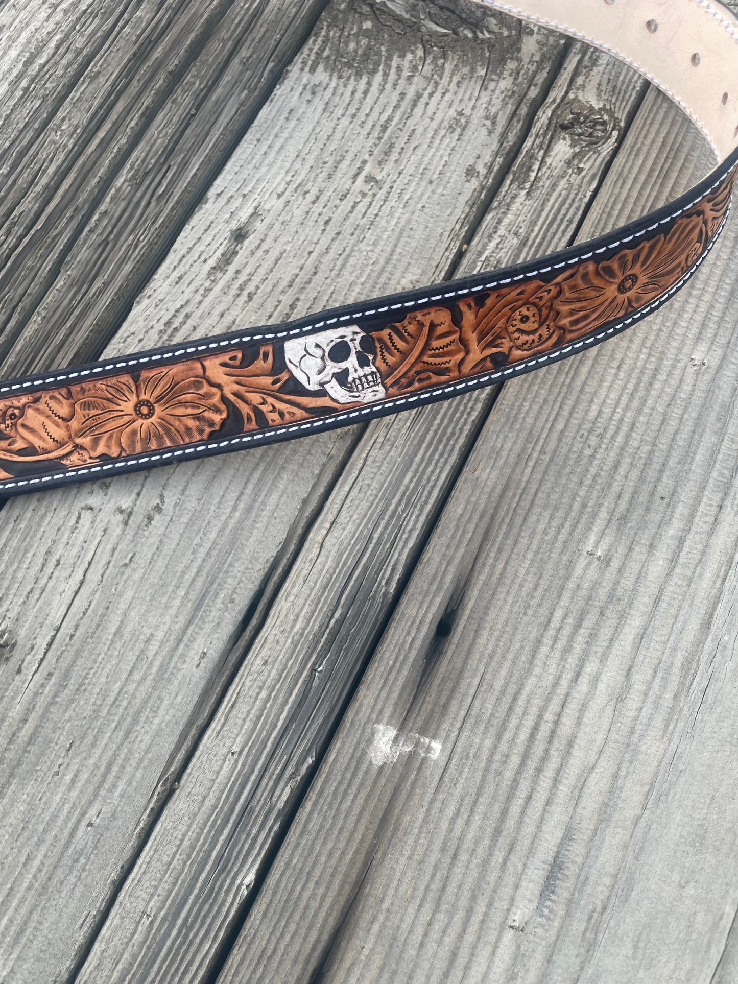 Hand Tooled Western Belt