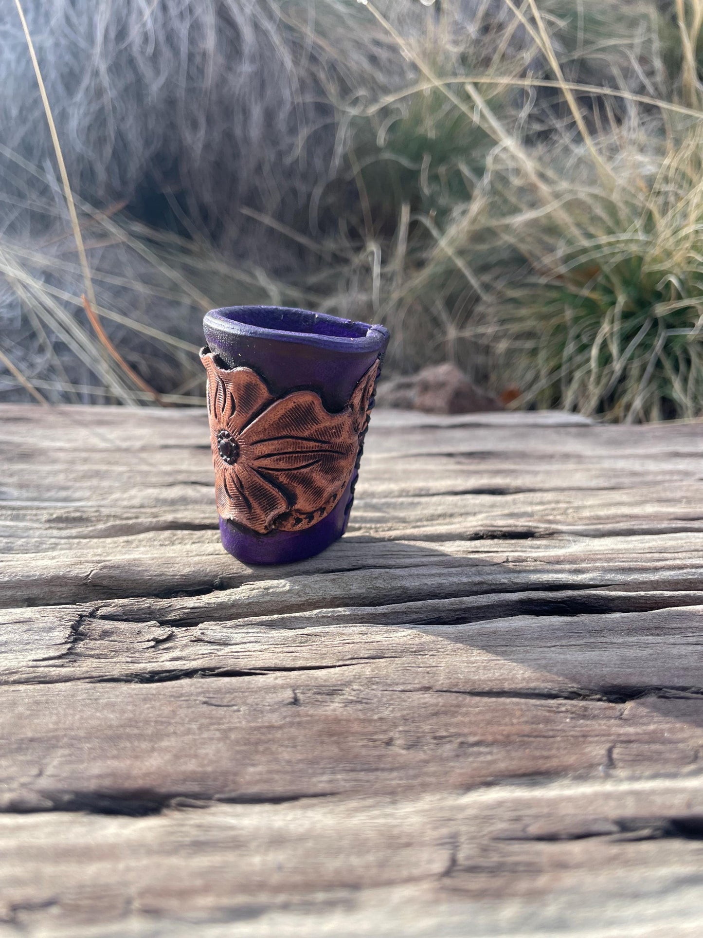 Wild rag tie, hand tooled