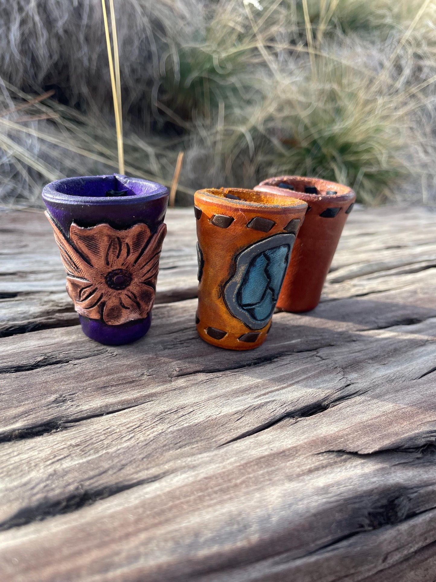 Wild rag tie, hand tooled